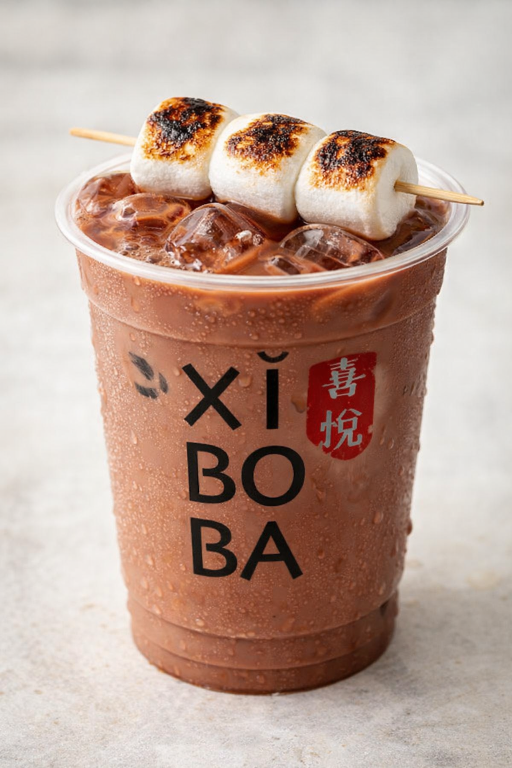Iced Chocolate with Marshmallow Bakar